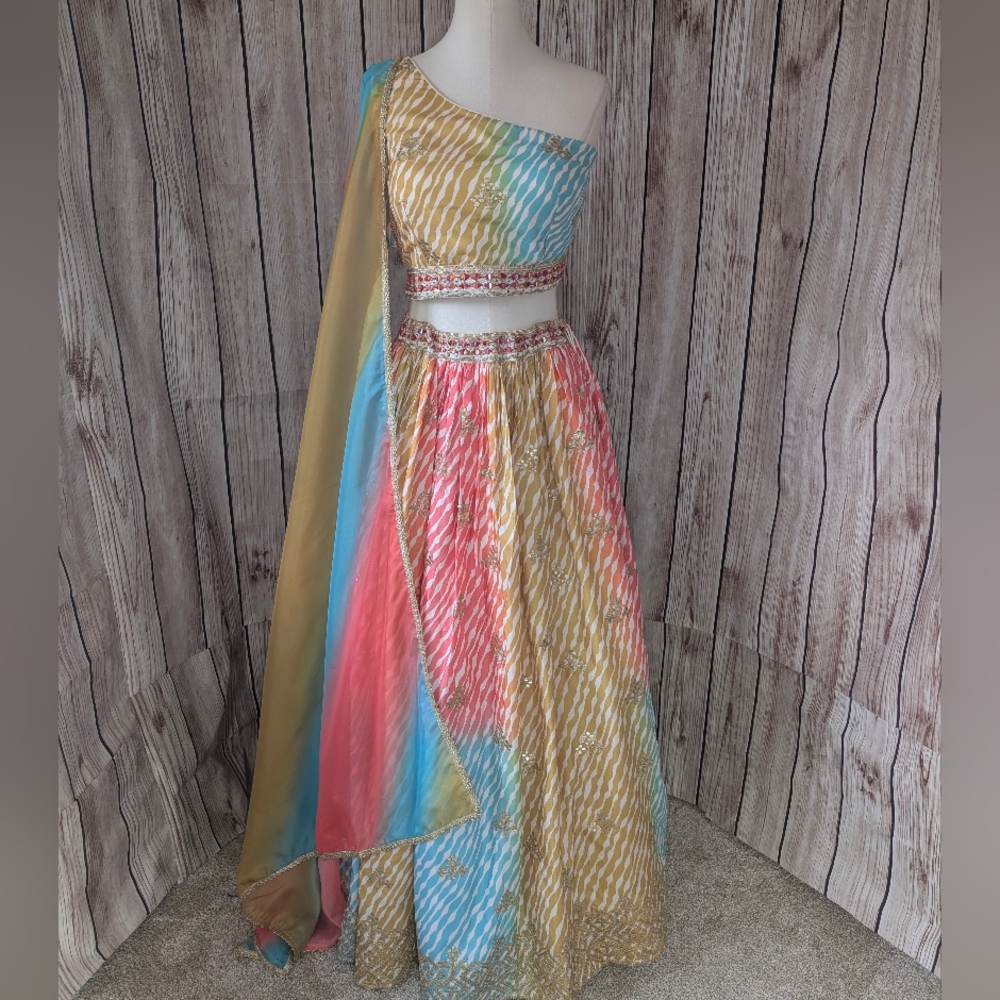 Beautiful colorful Lehenga Choli Set - Picture 1 of 17